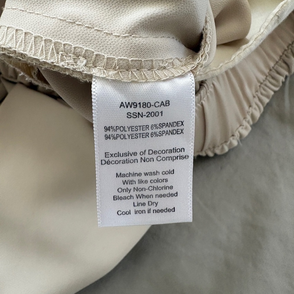ATM Anthony Thomas Melillo Twill Drawstring Crop Pants Faded Khaki - Picture 6 of 8
